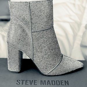 Steve Madden rhinestone booties
